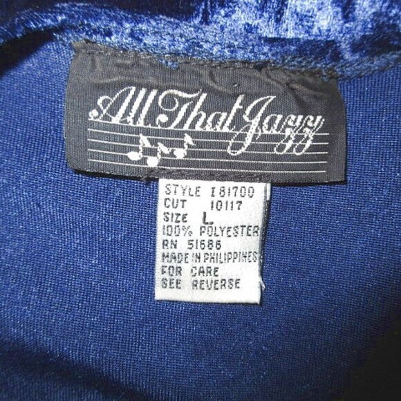 Vtg All That Jazz Velvet Maxi Dress Sze L Long Sleeves Witchy Renaissance Gothic - Picture 5 of 9